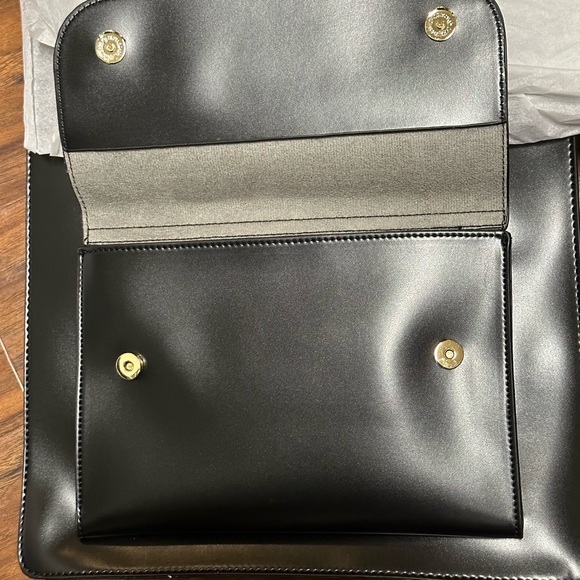 Black Vintage Braided Backpack by LikeDreams NWT Vegan Leather - Picture 10 of 11